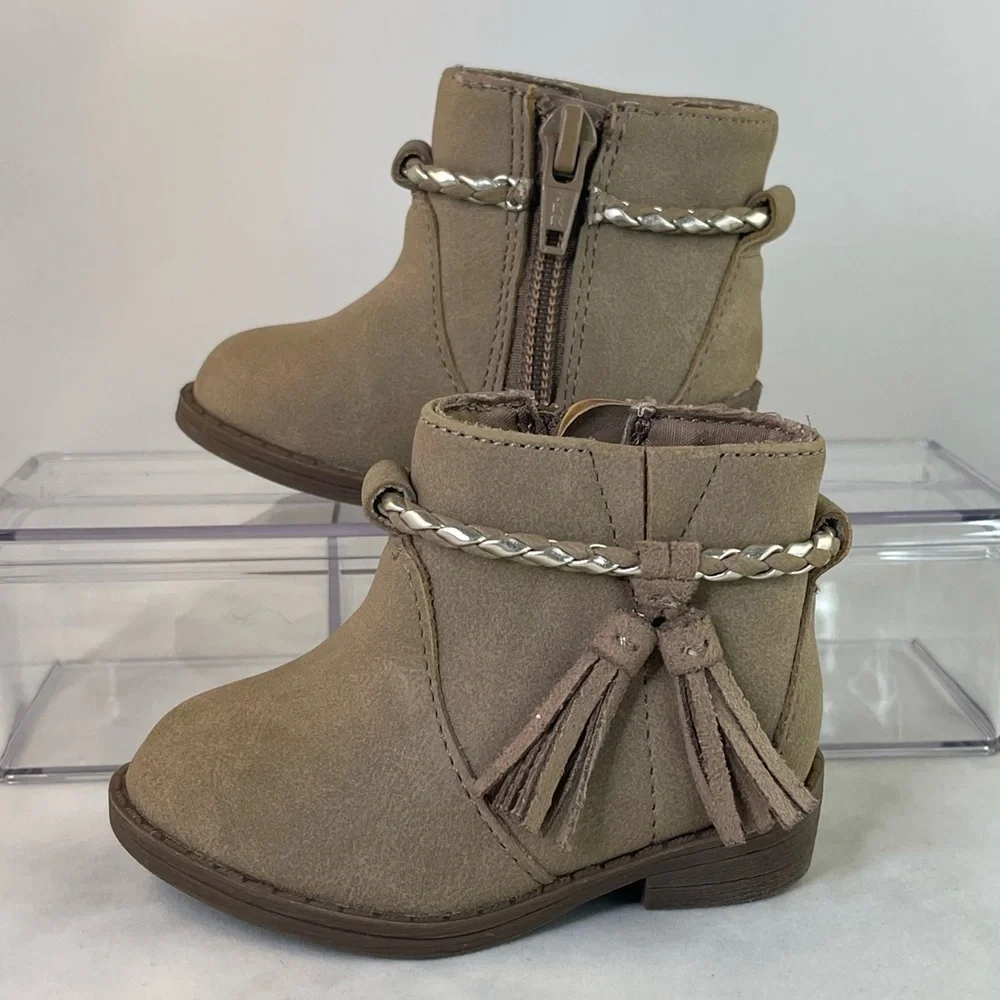 Wonder Nation Fashion Cowboy Boot (Infant Girls) color taupe size 2